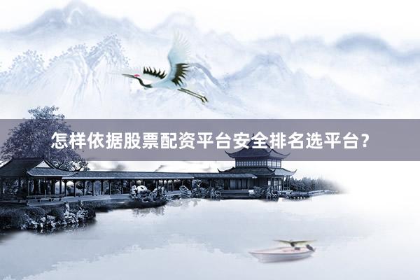 怎样依据股票配资平台安全排名选平台？