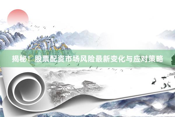 揭秘!股票配资市场风险最新变化与应对策略