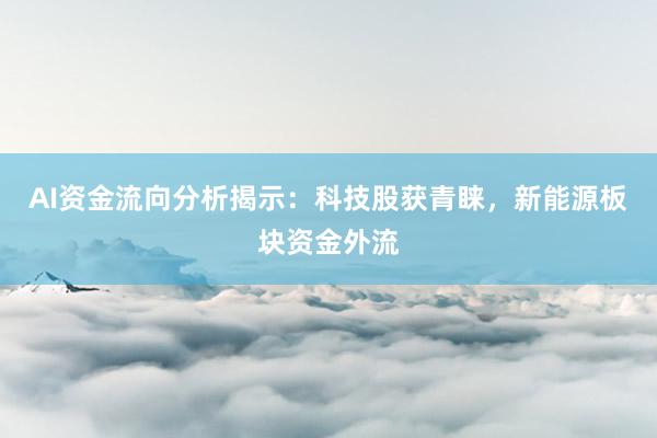 AI资金流向分析揭示：科技股获青睐，新能源板块资金外流
